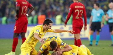 Ucrania clasifica a la Euro 2020, al ganar 2-1 a Portugal