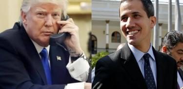 Trump habló por teléfono con Guaidó para ofrecerle su apoyo