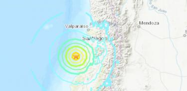 Sismo de magnitud 6.6 sacude el centro y sur de Chile