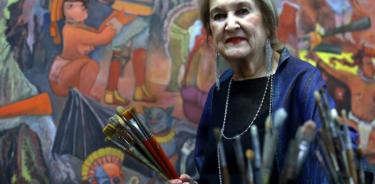 Muere Rina Lazo, integrante del Muralismo mexicano