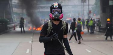 Prohíben uso de máscaras en manifestaciones en Hong Kong