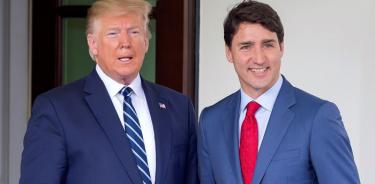 Trump y Trudeau hablan del T-MEC en la Casa Blanca