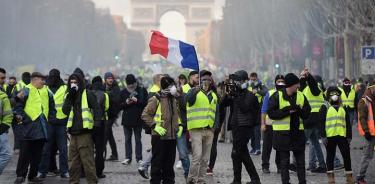Suman “Chalecos Amarillos” 27 sábados de protestas en Francia