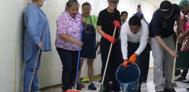 Sábado de tequio, en recuperación de espacios sobre Calzada de Tlalpan