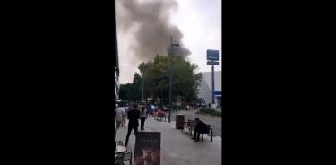 Se registra incendio en edificio de Polanco