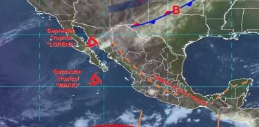 Lorena se degrada a depresión tropical; tocará tierra en Guaymas