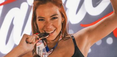 Erika Kaiser, doble medallista en triatlón, con riñón trasplantado