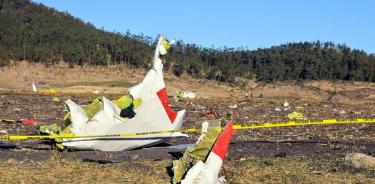 Recuperan caja negra del avión que se estrelló en Etiopía