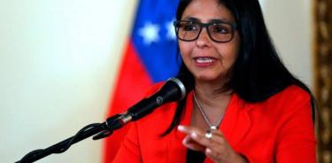 Vicepresidenta venezolana dice que la comida que envía EU “es cancerígena”