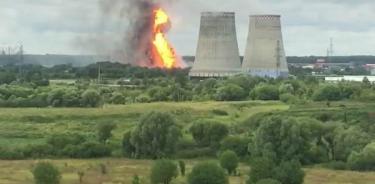 Al menos siete heridos por incendio en planta termoeléctrica en Moscú
