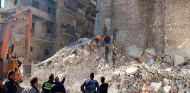 Mueren 11 personas en Siria por derrumbe de edificio