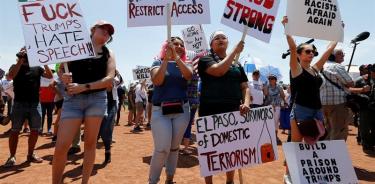 ¡Devuélvanlo!: el grito de manifestantes contra Trump en El Paso, Texas