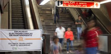 Escaleras eléctricas del Metro quedarán reparadas el jueves