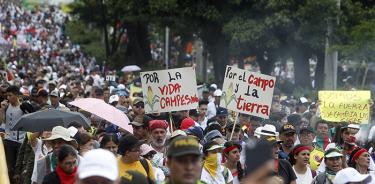 Seguimiento masivo a la huelga contra la política social de Duque en Colombia
