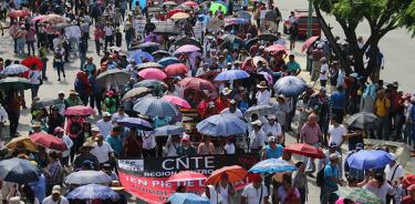 CNTE exige frente a sede de la SEP abrogación total de la reforma educativa de EPN