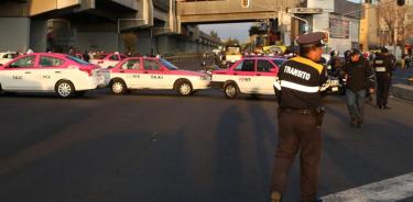 Vialidades afectadas por la protesta de taxistas en CDMX