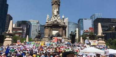 En Ángel de la Independencia exigen justicia madres de desaparecidos