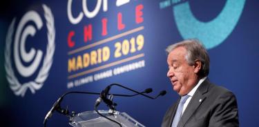 Resultados de COP25 decepcionan a António Guterres