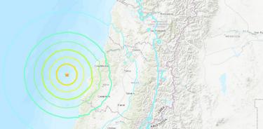 Sismo de magnitud 6.6  sacude centro y sur de Chile