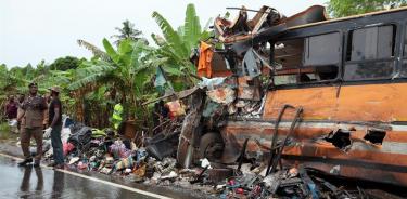 Choque de frente entre dos autobuses deja al menos 55 muertos en Ghana