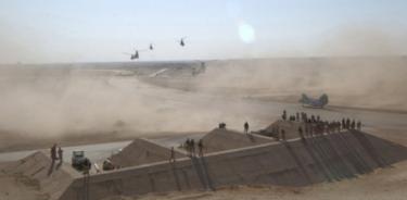 Impactan cinco misiles en base militar de EU en Irak