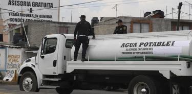 Mafia vende en $3 mil una pipa de agua que la alcaldía de Tlalpan regala