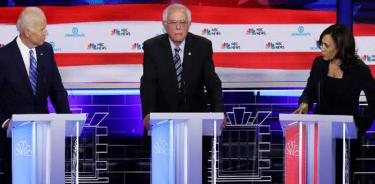 Kamala Harris se come a Joe Biden en el segundo debate demócrata