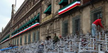 Inicia instalación de logística para festejos patrios en el Zócalo