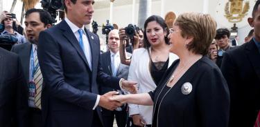 Bachelet y Guaidó conversan sobre la crisis en Venezuela