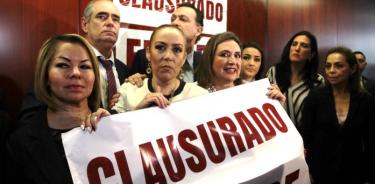 Con bloqueo, PAN busca impedir toma de protesta de Piedra Ibarra en Senado