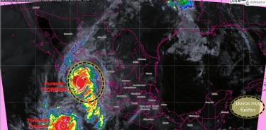 Tormenta tropical Mario se fortalece y se mantiene al sur de BCS
