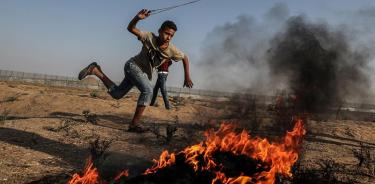 Protesta en Gaza deja un palestino muerto y más de 30 heridos