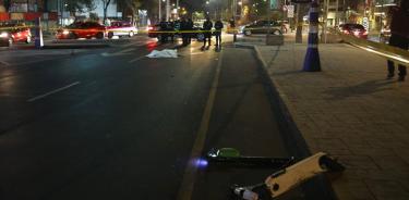 Taxista arrolla y mata a usuario de patín en Avenida Chapultepec