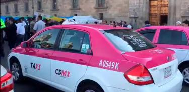 Manifestación de taxistas