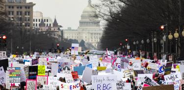 Contra Trump y la violencia machista protesta la tercera Marcha de las Mujeres