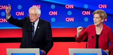 El frente moderado se estrella contra Sanders y Warren