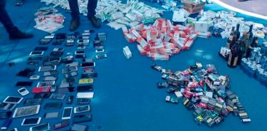 Recuperan celulares robados y medicamentos en tianguis capitalinos