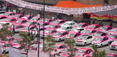 Taxistas anuncian nueva manifestación para el próximo 7 de octubre
