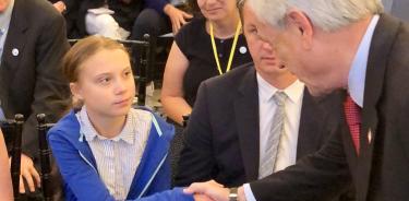 Greta Thunberg rechaza sentarse junto al presidente de Chile, Sebastián Piñera