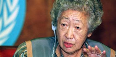 Muere la extitular de ACNUR, Sadako Ogata