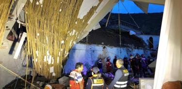Quince muertos  por caída de pared durante una  boda en Perú
