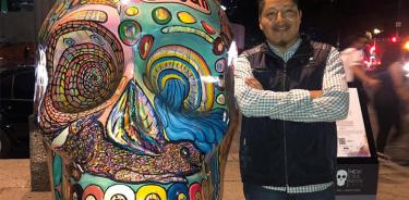 Joyas artísticas, entre los Mexicráneos en Paseo de la Reforma
