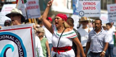 Protestan en varias ciudades del país contra López Obrador