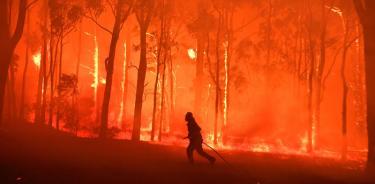 El humo de los incendios forestales cubre el cielo de Sydney