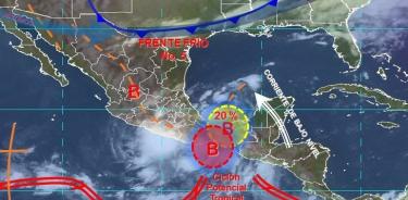 Ciclón tropical potencial 17-E se forma en el Pacífico