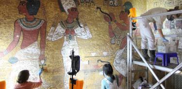 Completan expertos la restauración de la tumba del faraón Tutankamón