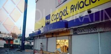 Saquean tienda Coppel en Salina Cruz
