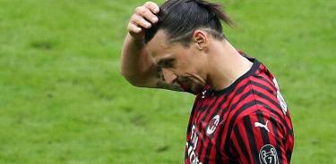 Zlatan Ibrahimovic no alineará con el Milán por lesión
