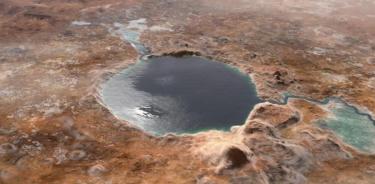 La NASA confirmó que el cráter Jezero de Marte fue un lago.Foto: NASA