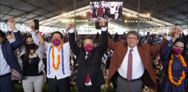 Especial: Representantes de la cúpula de Morena expresaron su apoyo al senador Julio Menchaca